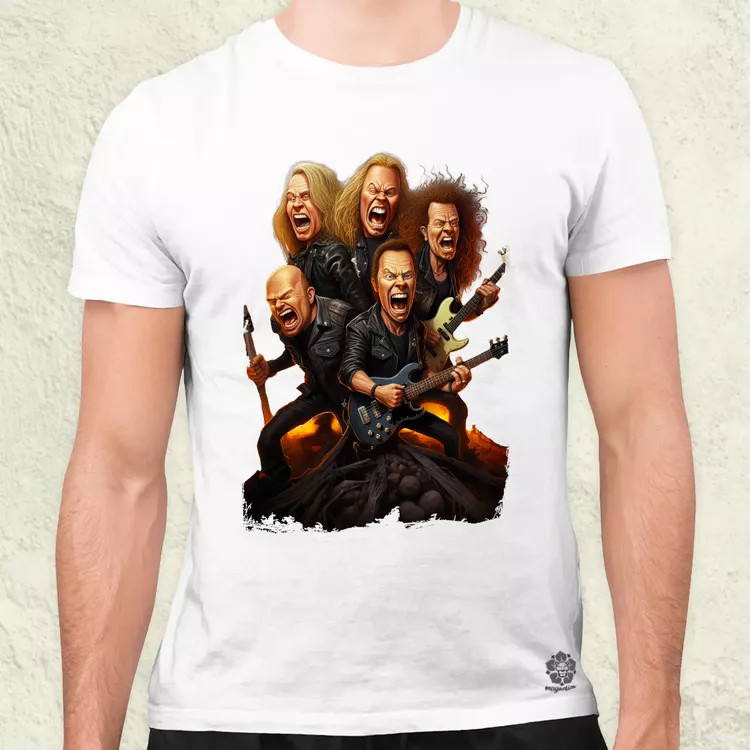Metallica karikatúra v1 férfi póló