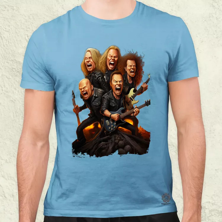 Metallica karikatúra v1 férfi póló