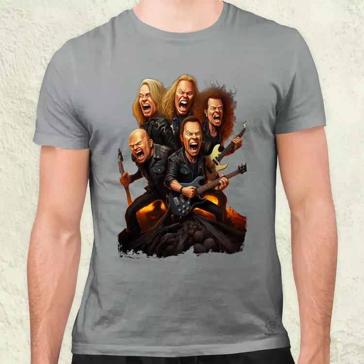 Metallica karikatúra v1 férfi póló