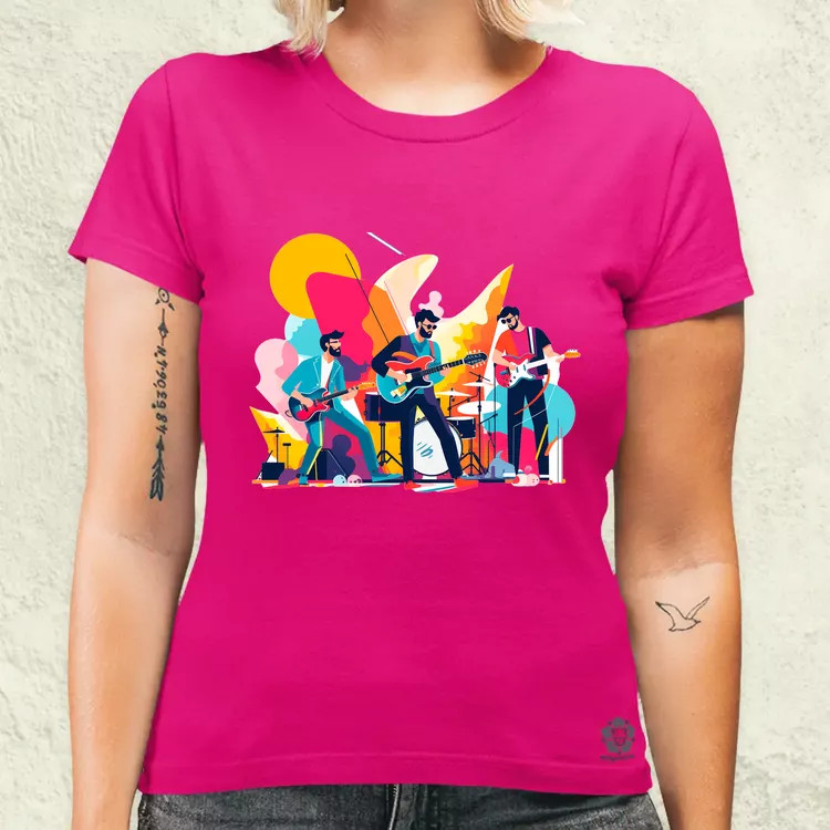 Minimalista funky banda v1 női póló