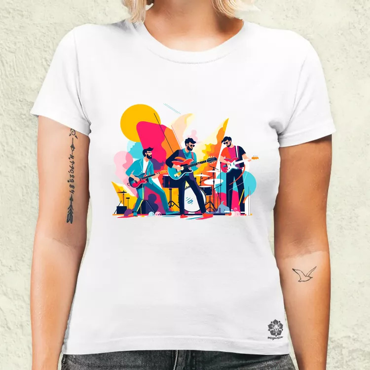 Minimalista funky banda v1 női póló