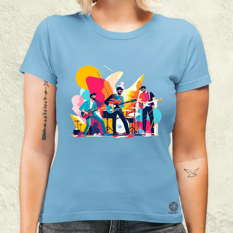Minimalista funky banda v1 női póló
