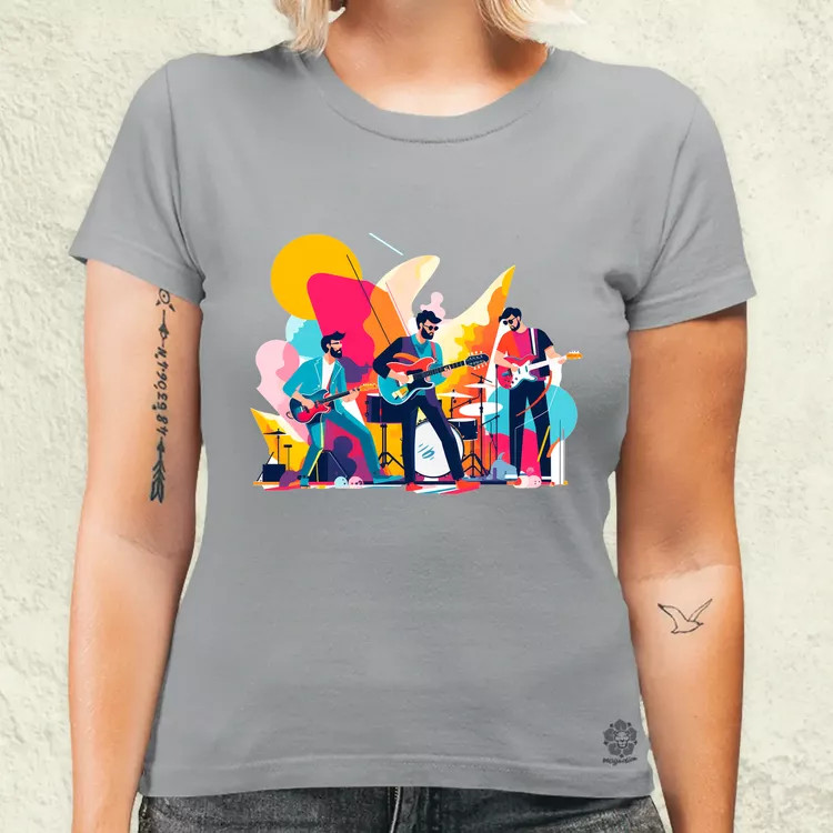 Minimalista funky banda v1 női póló