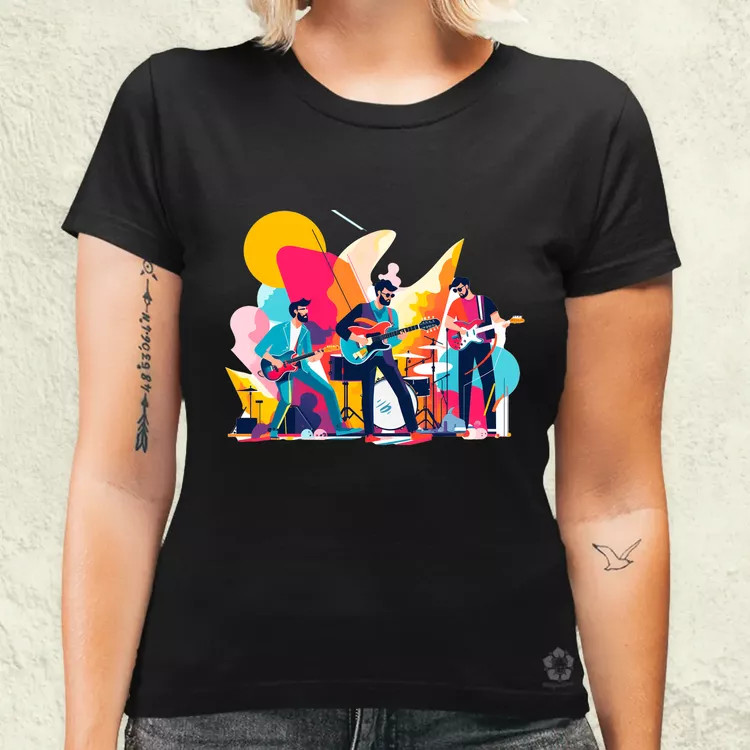 Minimalista funky banda v1 női póló