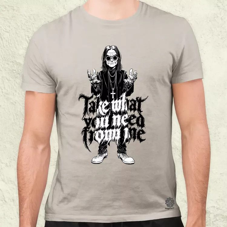 Ozzy Osbourne fanart férfi póló