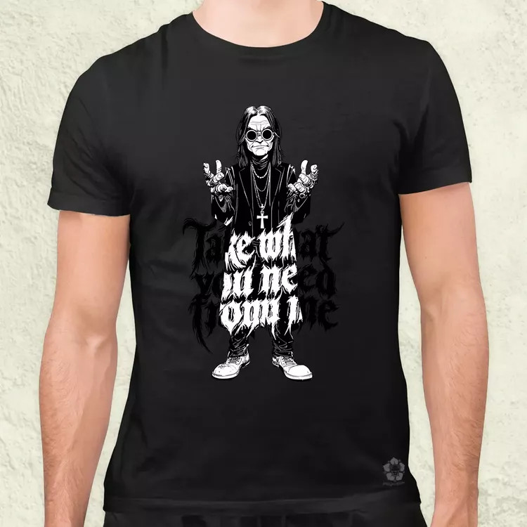 Ozzy Osbourne fanart férfi póló