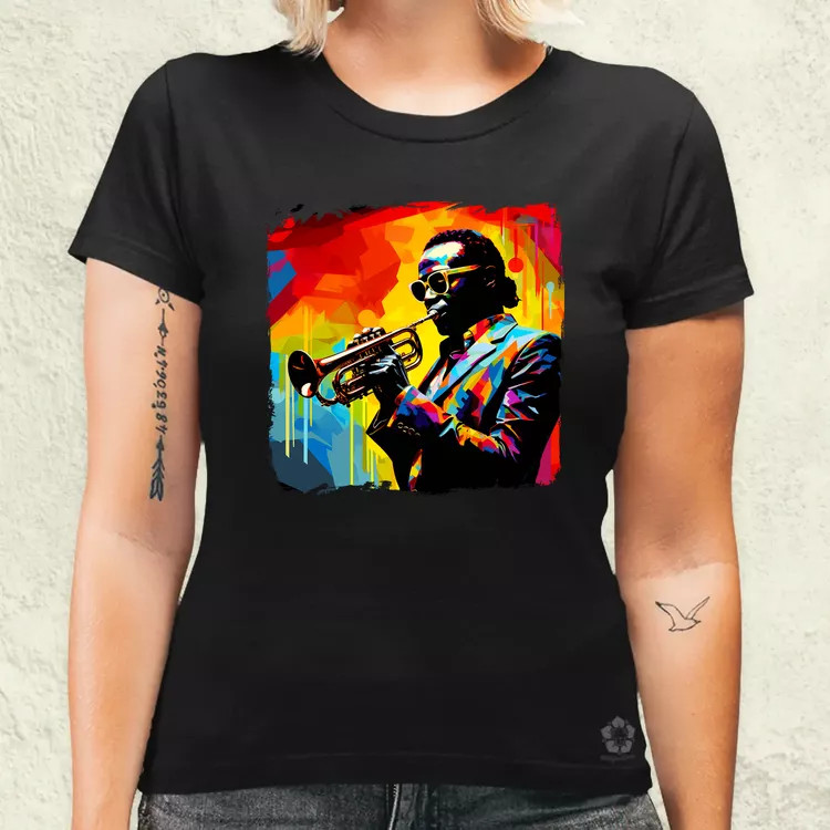 Pop art Miles Davis v1 női póló