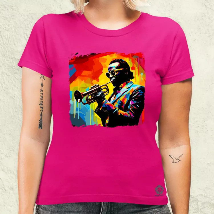 Pop art Miles Davis v1 női póló