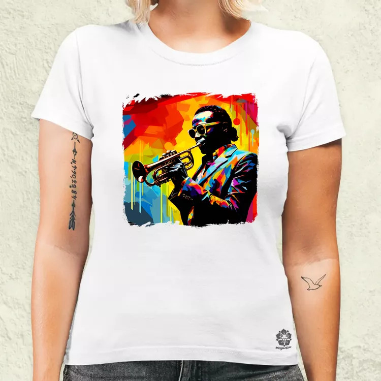 Pop art Miles Davis v1 női póló