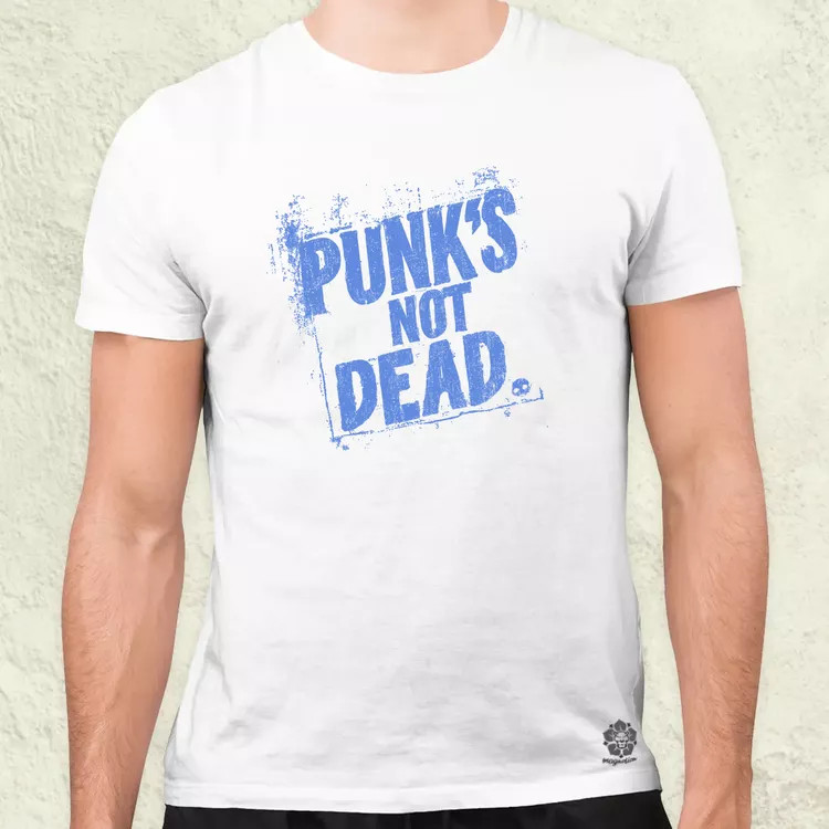 PUNK'S NOT DEAD lila férfi póló