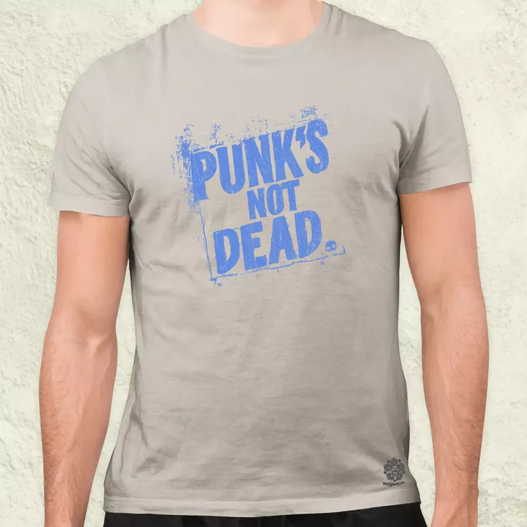 PUNK'S NOT DEAD lila férfi póló