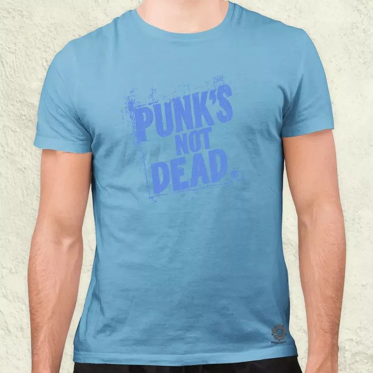 PUNK'S NOT DEAD lila férfi póló