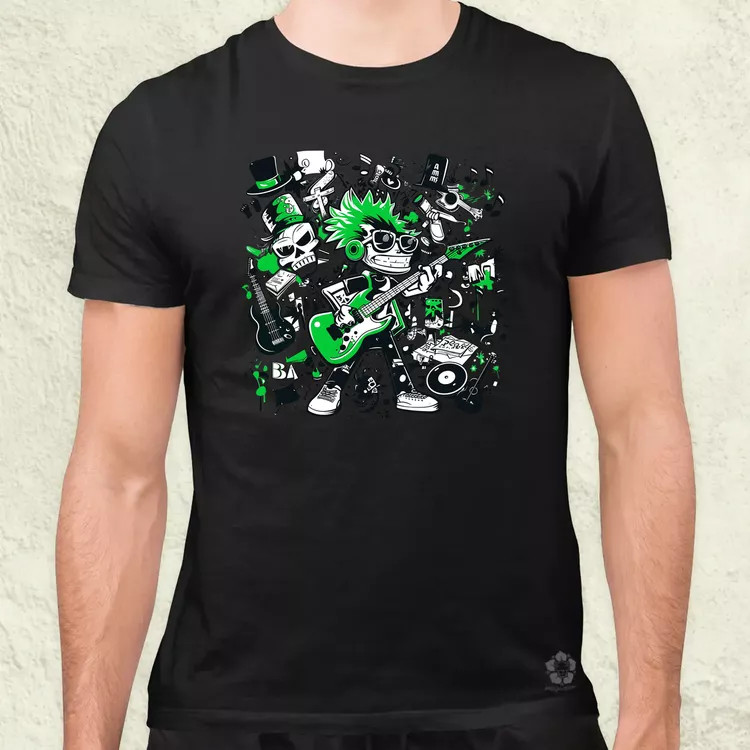 Rajzfilm punk srác v21 férfi póló