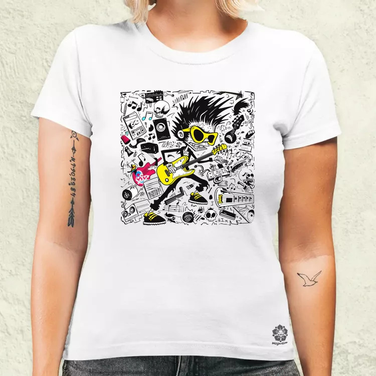 Rajzfilm punk srác v22 női póló