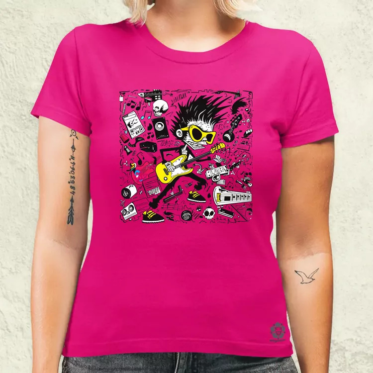 Rajzfilm punk srác v22 női póló