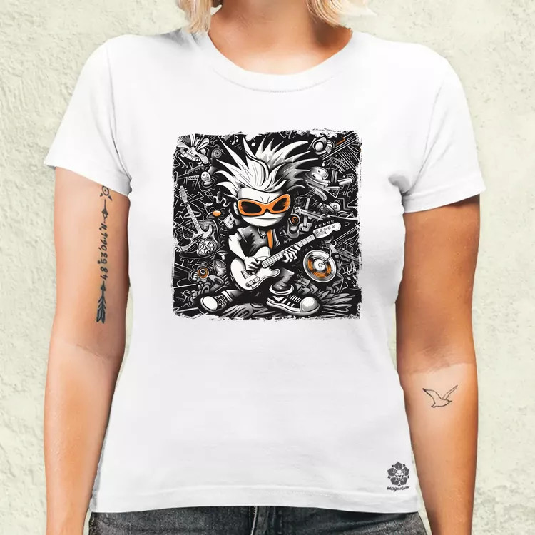 Rajzfilm punk srác v25 női póló