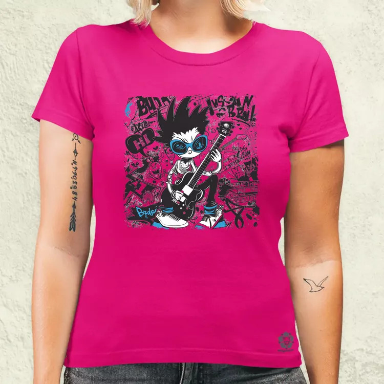 Rajzfilm punk srác v30 női póló