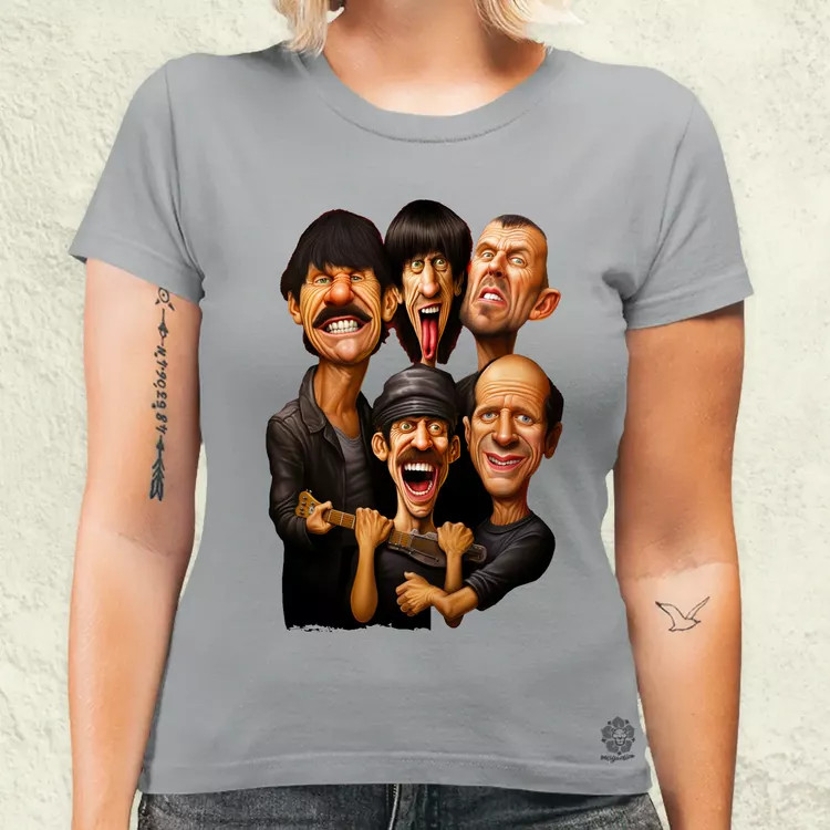 Red Hot Chili Peppers karikatúra női póló