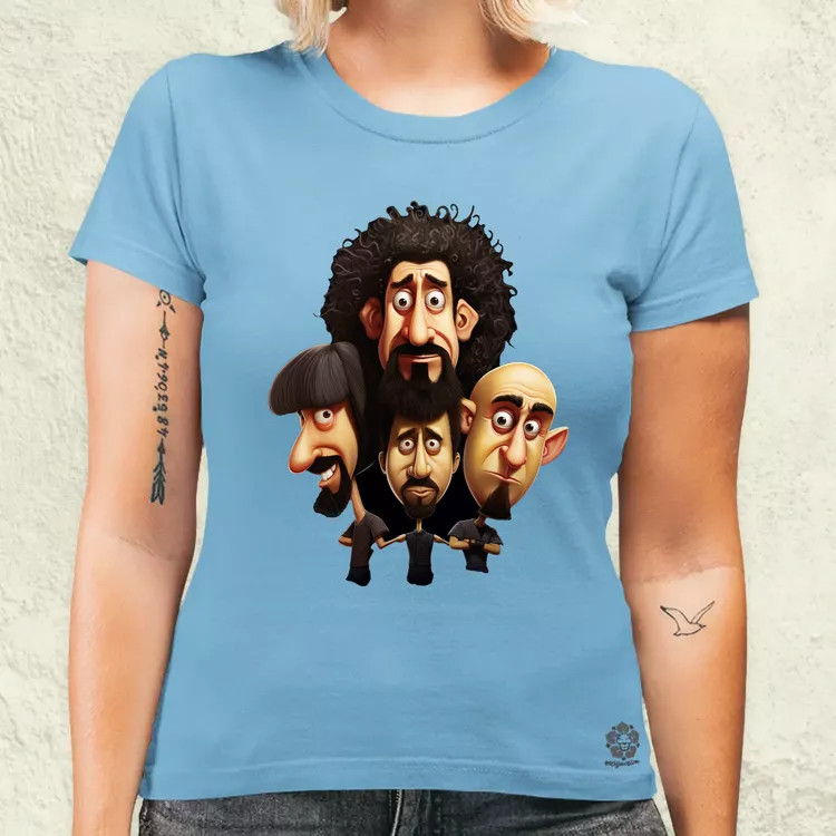 System of a Down karikatúra v3 női póló