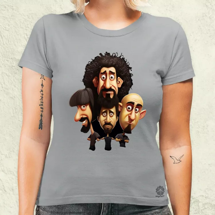 System of a Down karikatúra v3 női póló