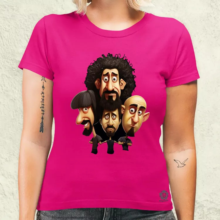 System of a Down karikatúra v3 női póló