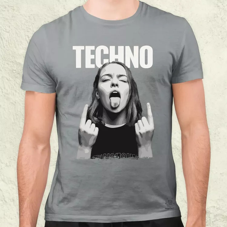 Techno férfi póló