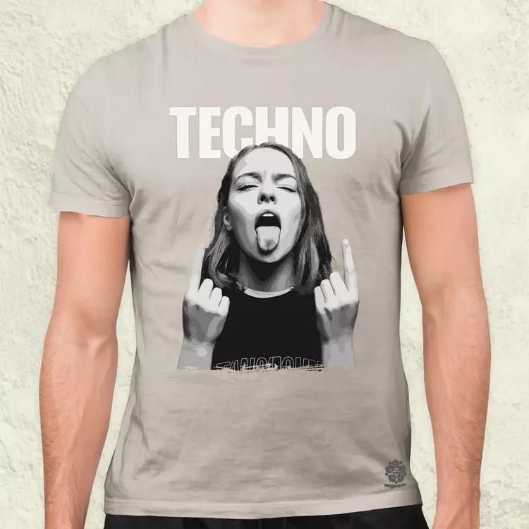 Techno férfi póló