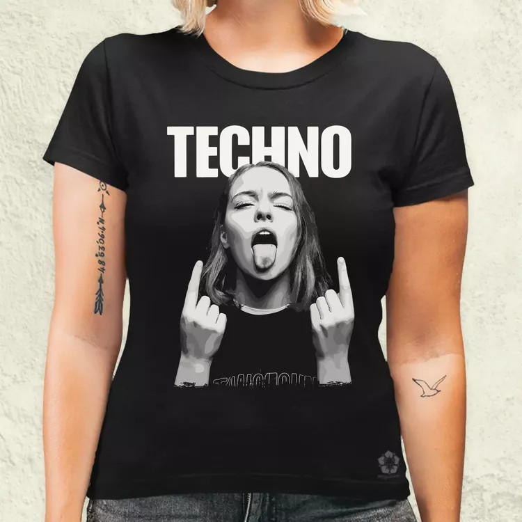 Techno női póló