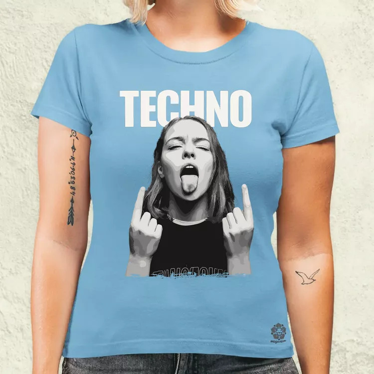 Techno női póló