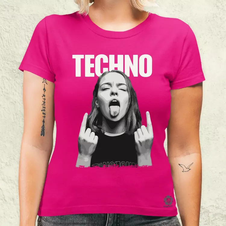 Techno női póló