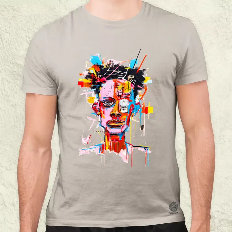 Basquiat portré v1 férfi póló