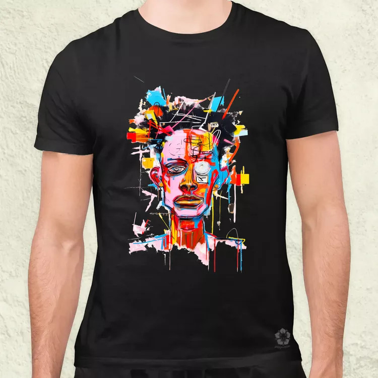 Basquiat portré v1 férfi póló