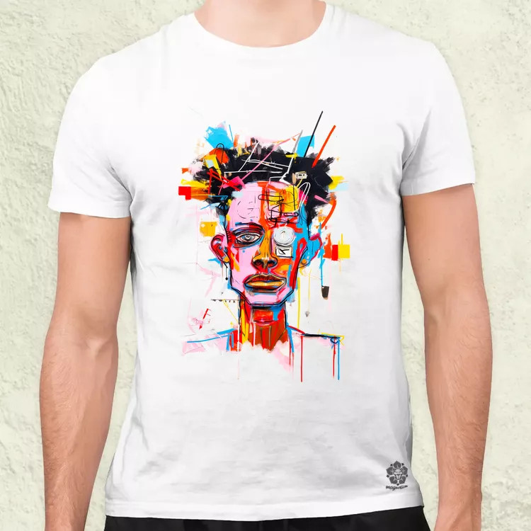 Basquiat portré v1 férfi póló