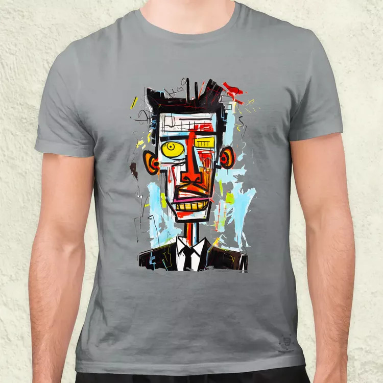 Basquiat portré v2 férfi póló