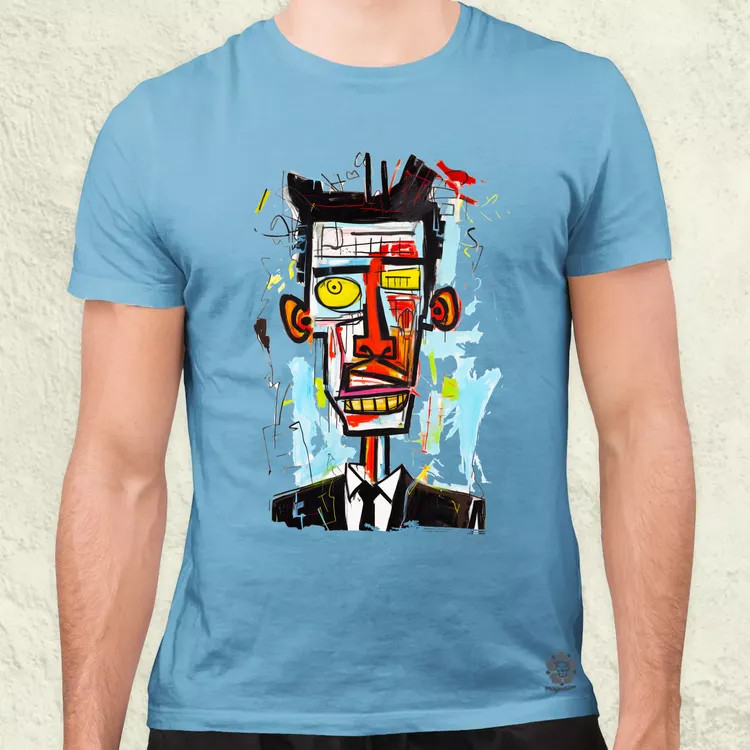 Basquiat portré v2 férfi póló