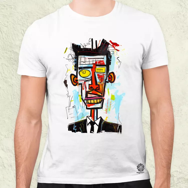 Basquiat portré v2 férfi póló