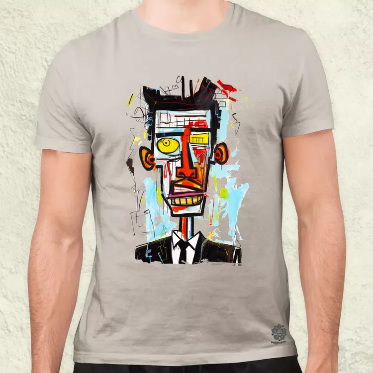 Basquiat portré v2 férfi póló