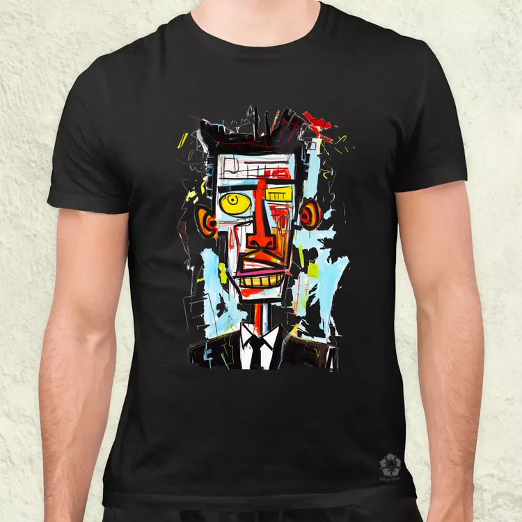 Basquiat portré v2 férfi póló