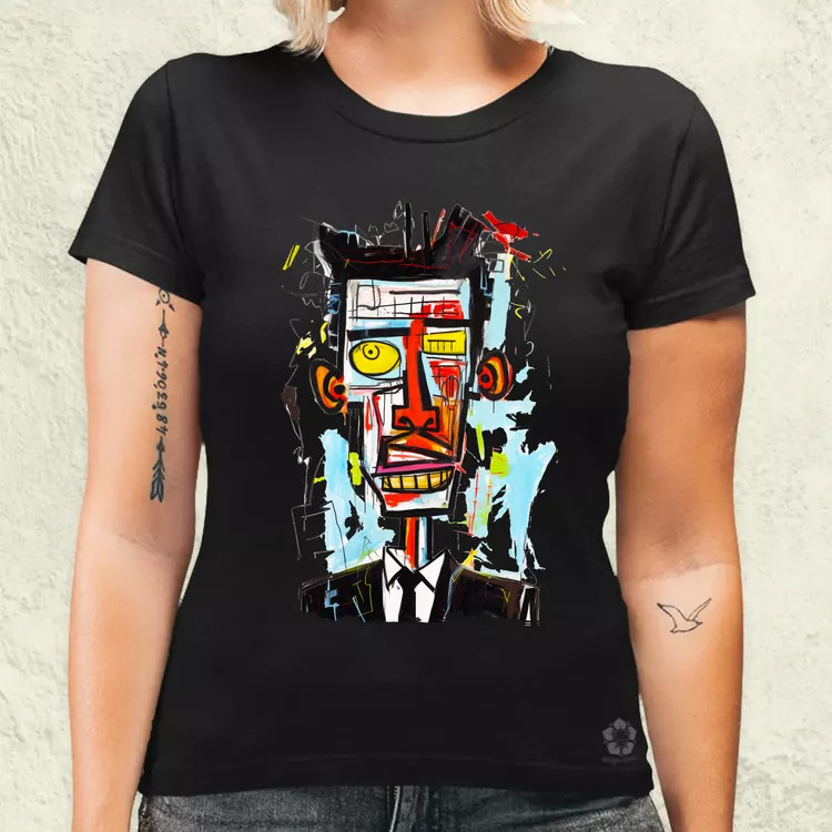 Basquiat portré v2 női póló