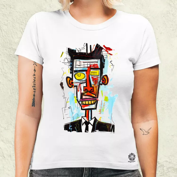 Basquiat portré v2 női póló