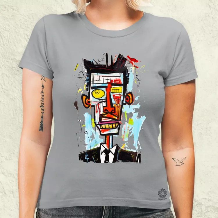 Basquiat portré v2 női póló