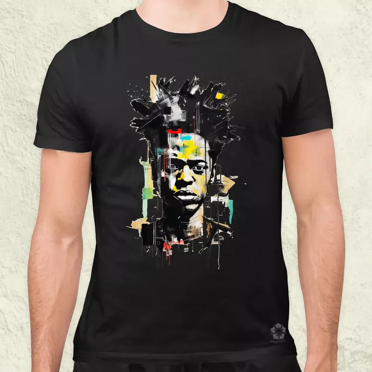 Basquiat portré v3 férfi póló