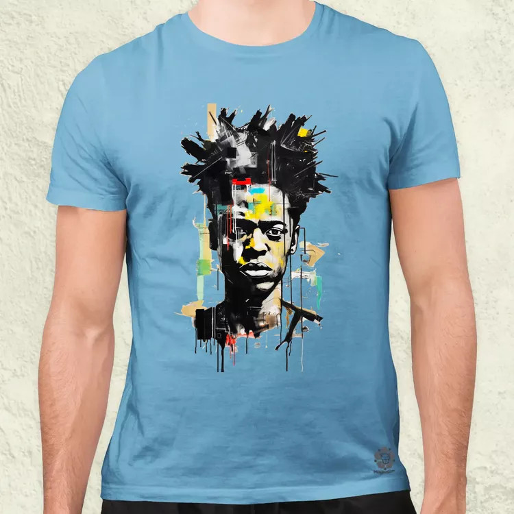 Basquiat portré v3 férfi póló