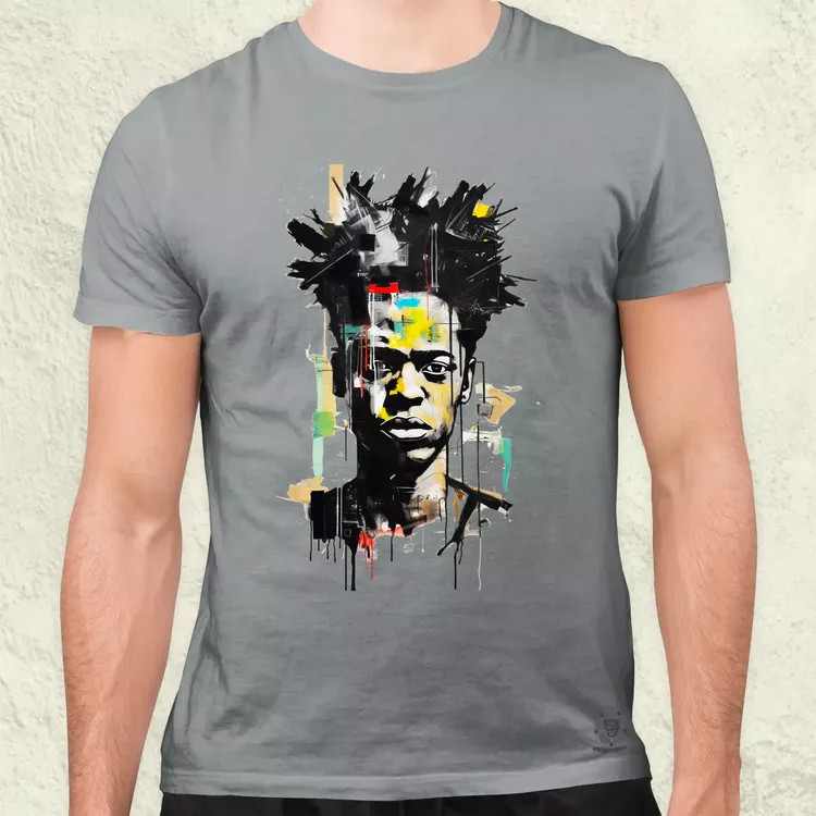 Basquiat portré v3 férfi póló