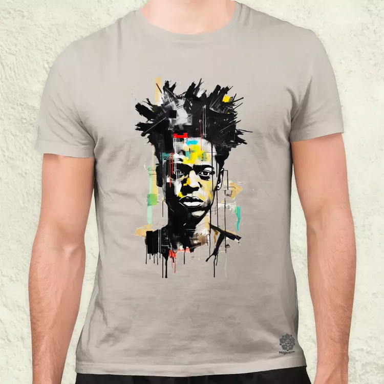 Basquiat portré v3 férfi póló
