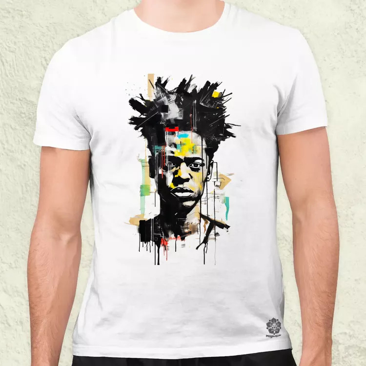 Basquiat portré v3 férfi póló
