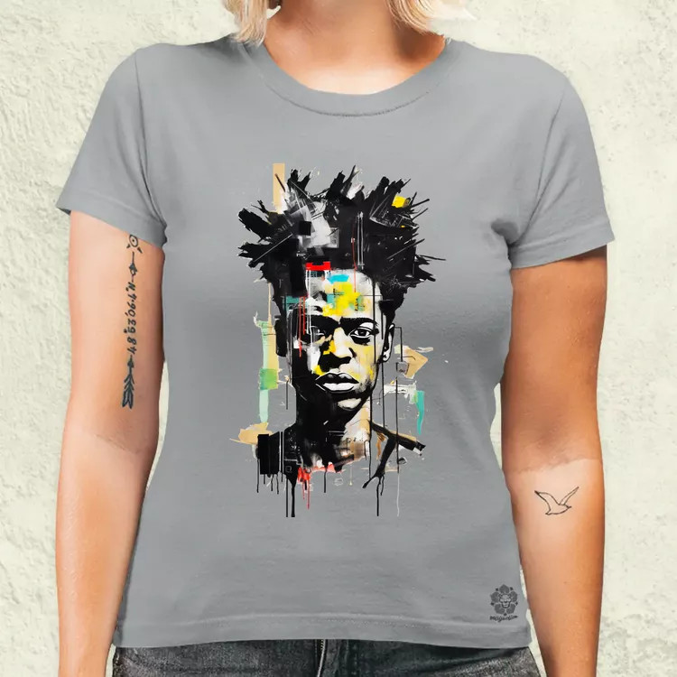 Basquiat portré v3 női póló