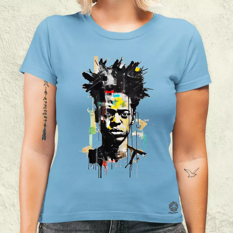 Basquiat portré v3 női póló