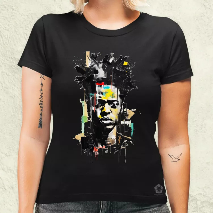 Basquiat portré v3 női póló