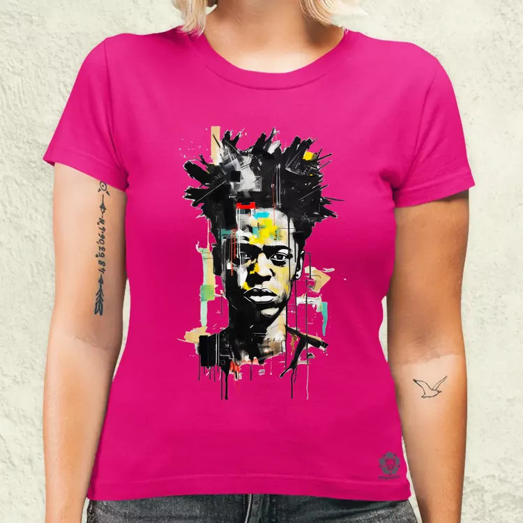 Basquiat portré v3 női póló